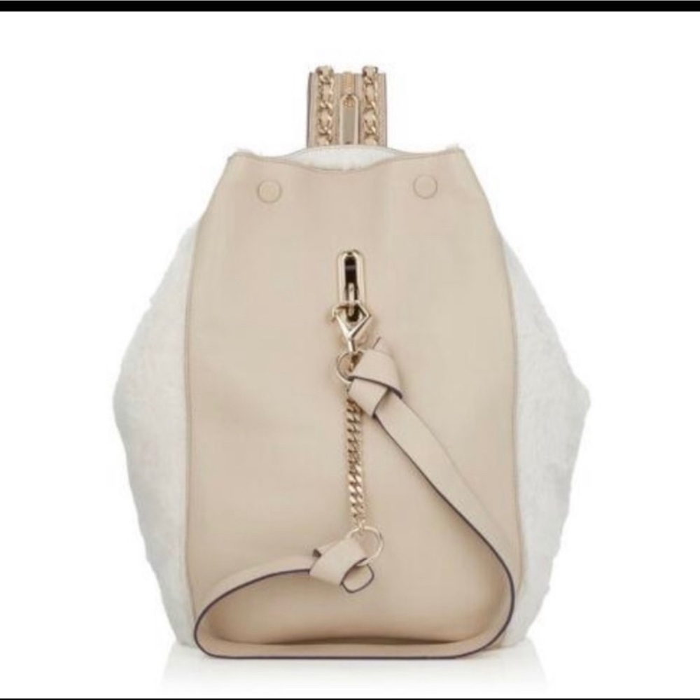 Elegant shearling backpack